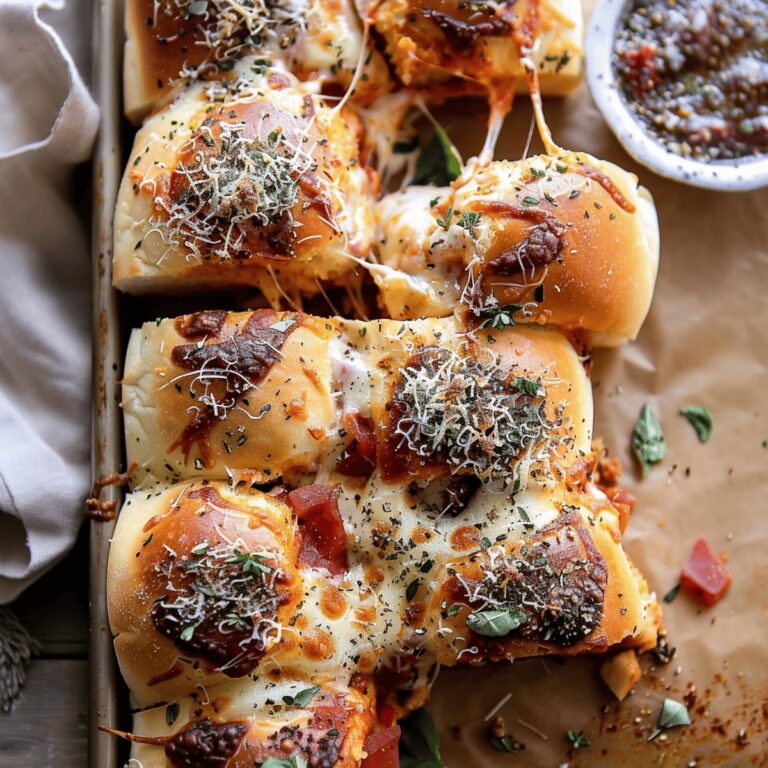 Creamy Roasted Garlic Pizza Dip Sliders Recipe