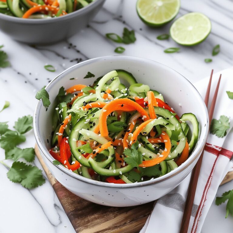 Zesty Asian Cucumber Sesame Salad Recipe