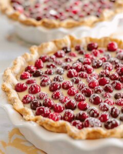 Silky Cranberry Orange Custard Pie Recipe