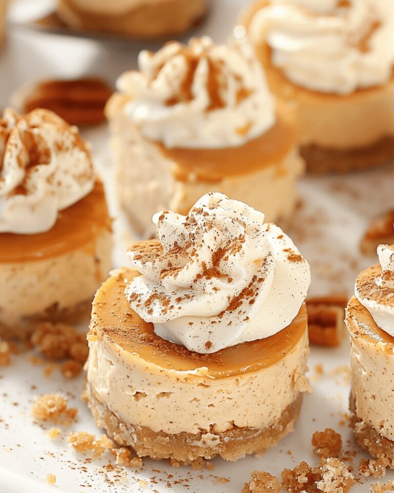 No Bake Pumpkin Mini Cheesecakes Recipe