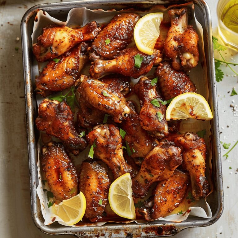 Crispy Spicy Savory Baked Chicken Wings Recipe