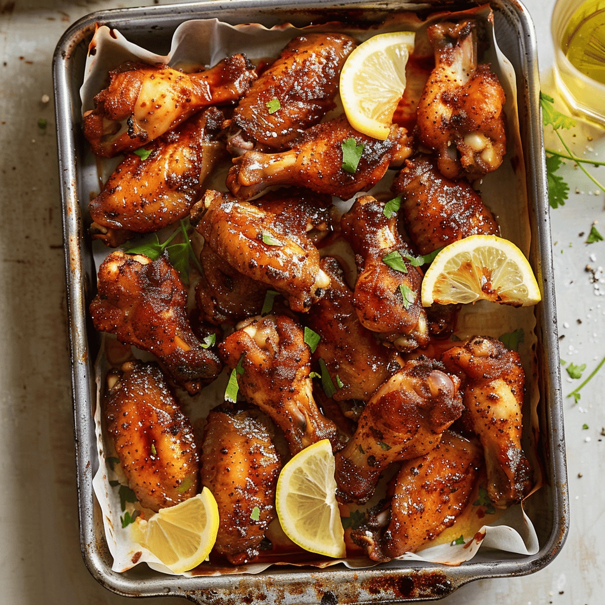 Crispy Spicy Savory Baked Chicken Wings Recipe