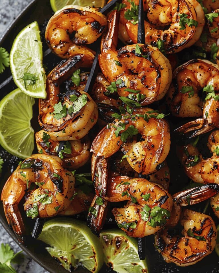 Zesty Margarita Grilled Shrimp Skewers Recipe