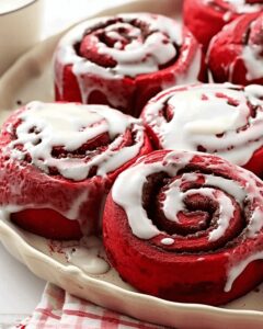 Red Velvet Cinnamon Rolls Recipe