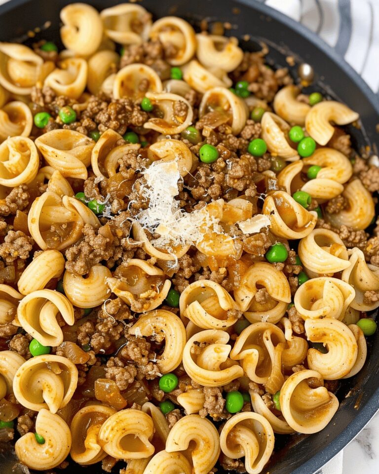 Savory French Onion Beef and Pasta Delight Recipe