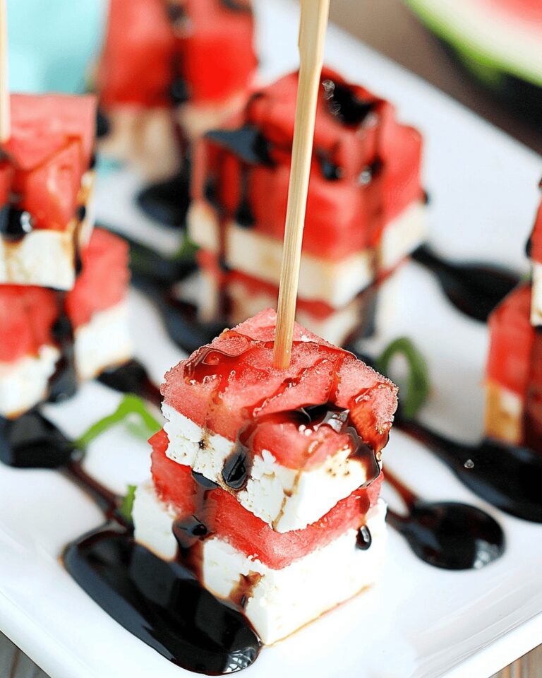 Crisp Watermelon Feta Appetizer Bites Recipe