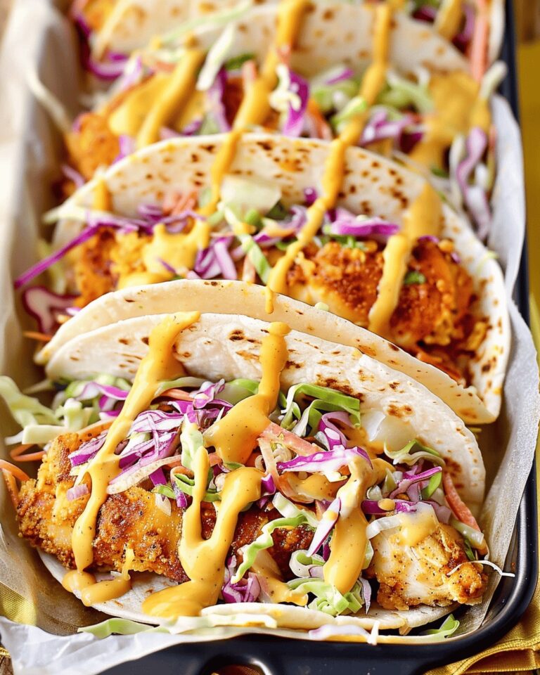 Tangy Honey Mustard Chicken Tacos Recipe