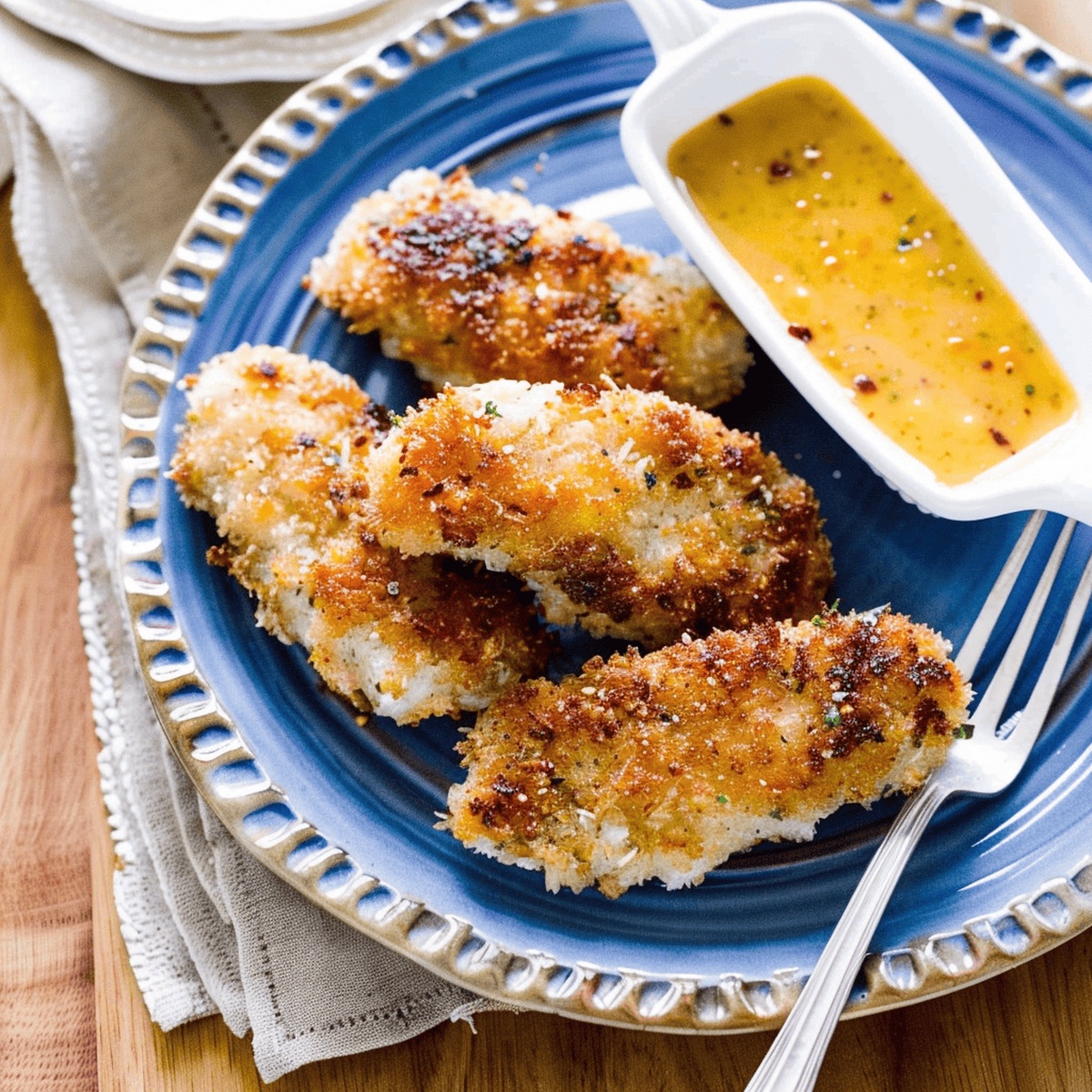 Crispy Coconut Chicken with Spicy Honey Orange Sauce Recipe