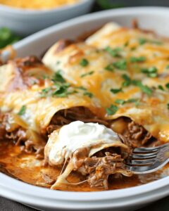 Creamy Chili Colorado Burritos Recipe