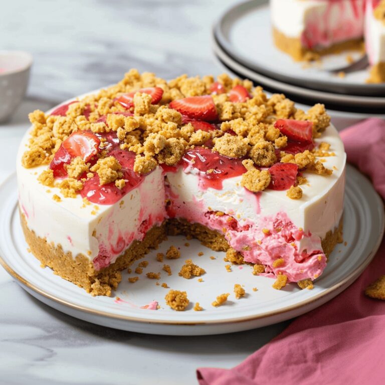 Decadent Strawberry Swirl Cheesecake Recipe