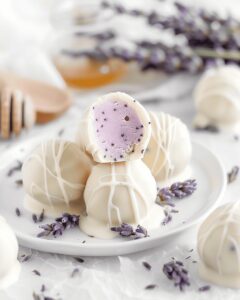 Decadent Lavender White Chocolate Truffles Recipe