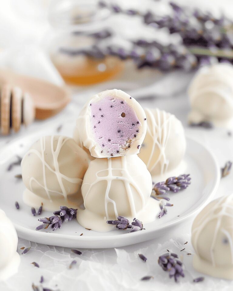 Decadent Lavender White Chocolate Truffles Recipe