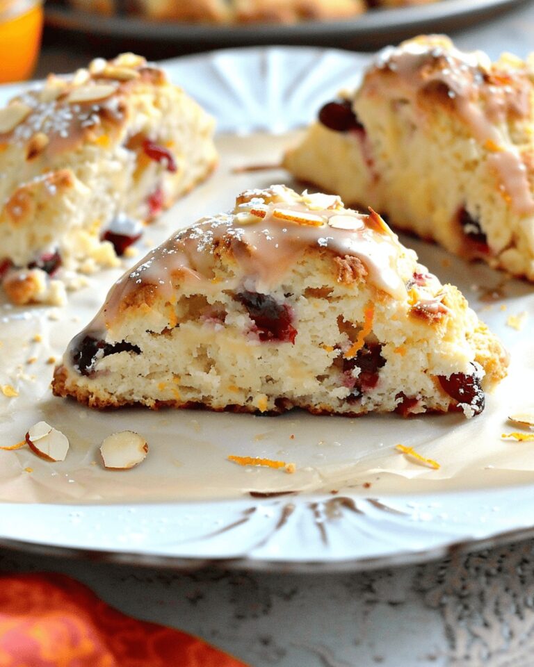Cranberry Orange Sour Cream Scones Recipe