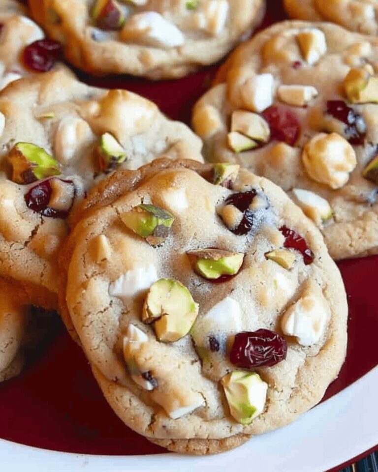 White Chocolate Cranberry Pistachio Cookies Recipe