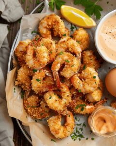Air Fryer Fried Shrimp with Sriracha Mayo Recipe