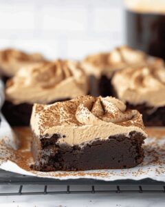 Mocha Brownies with Cafe Latte Frosting Recipe