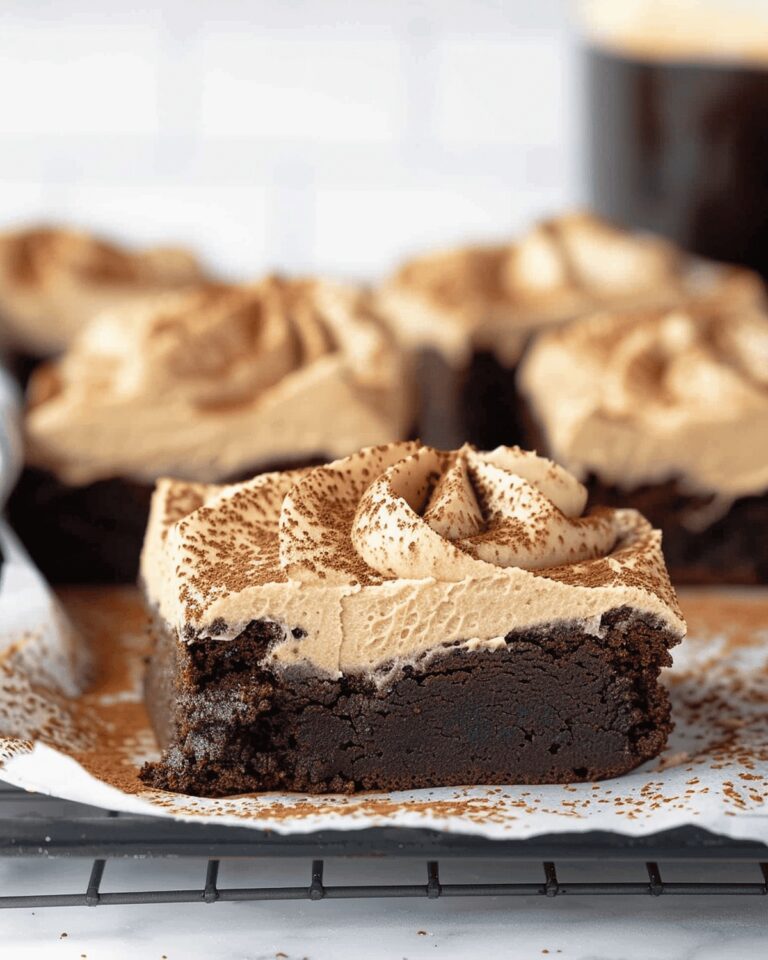 Mocha Brownies with Cafe Latte Frosting Recipe