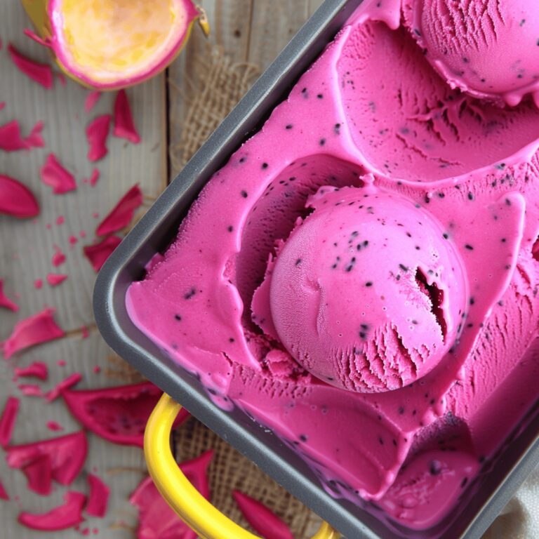 Exotic Dragon Fruit Delight Ice Cream Recipe