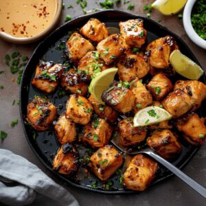 Crispy Air Fryer Bang Bang Salmon Bites Recipe