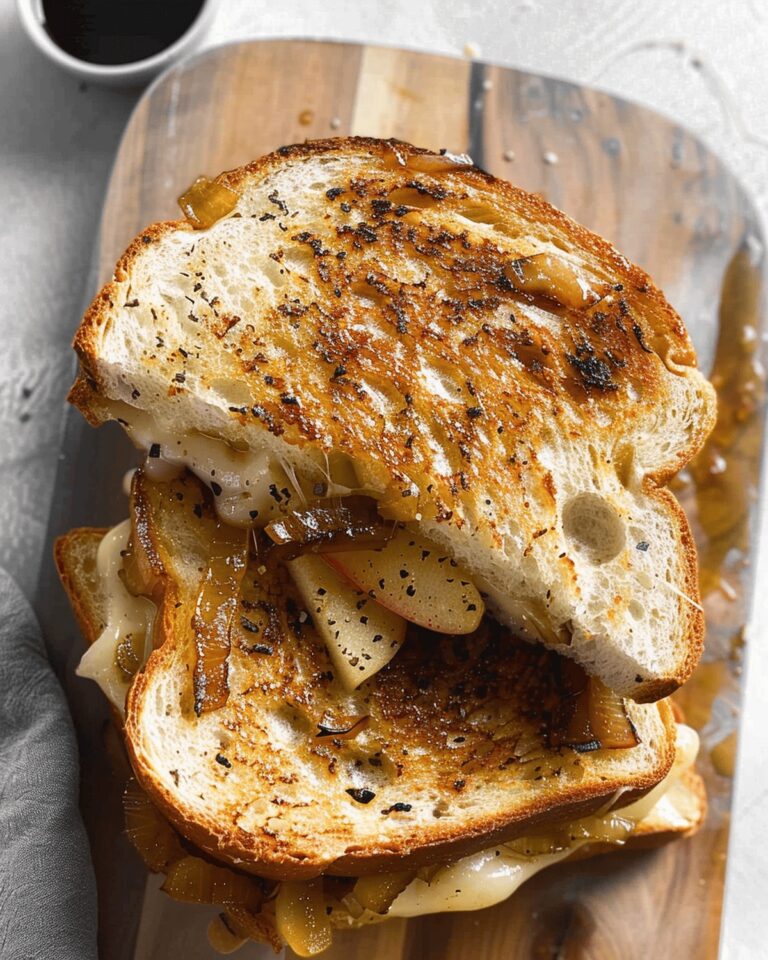 Caramelized Onion & Apple Grilled Cheese Sandwich Recipe