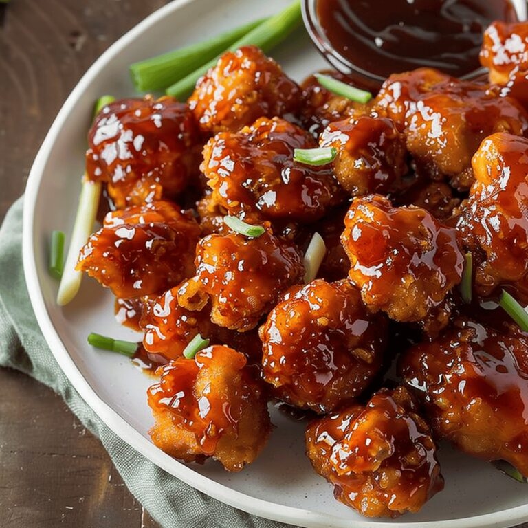 Crispy Honey BBQ Popcorn Chicken Recipe