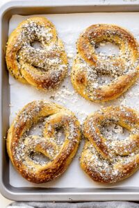 Garlic Parmesan Soft Pretzels Recipe