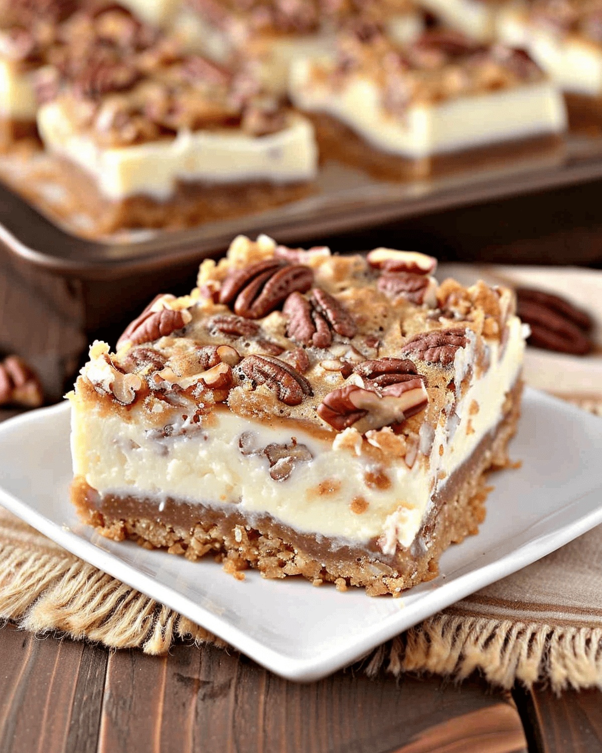 Heavenly Pecan Pie Cheesecake Bars Recipe