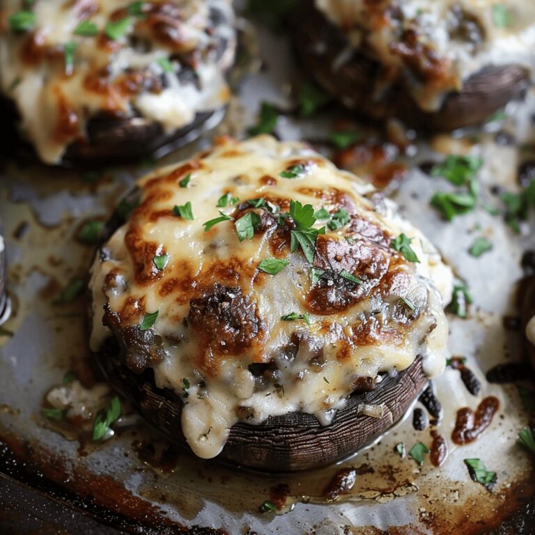 Hearty Philly Cheesesteak Stuffed Portobello Mushrooms Recipe
