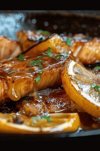 Succulent Bourbon Peach Roasted Salmon Recipe