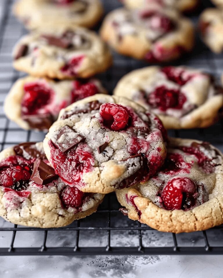 Raspberry Chocolate Chunk Cookies Recipe