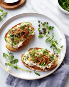 Vibrant Chicken Salad Tartine Toasts Recipe