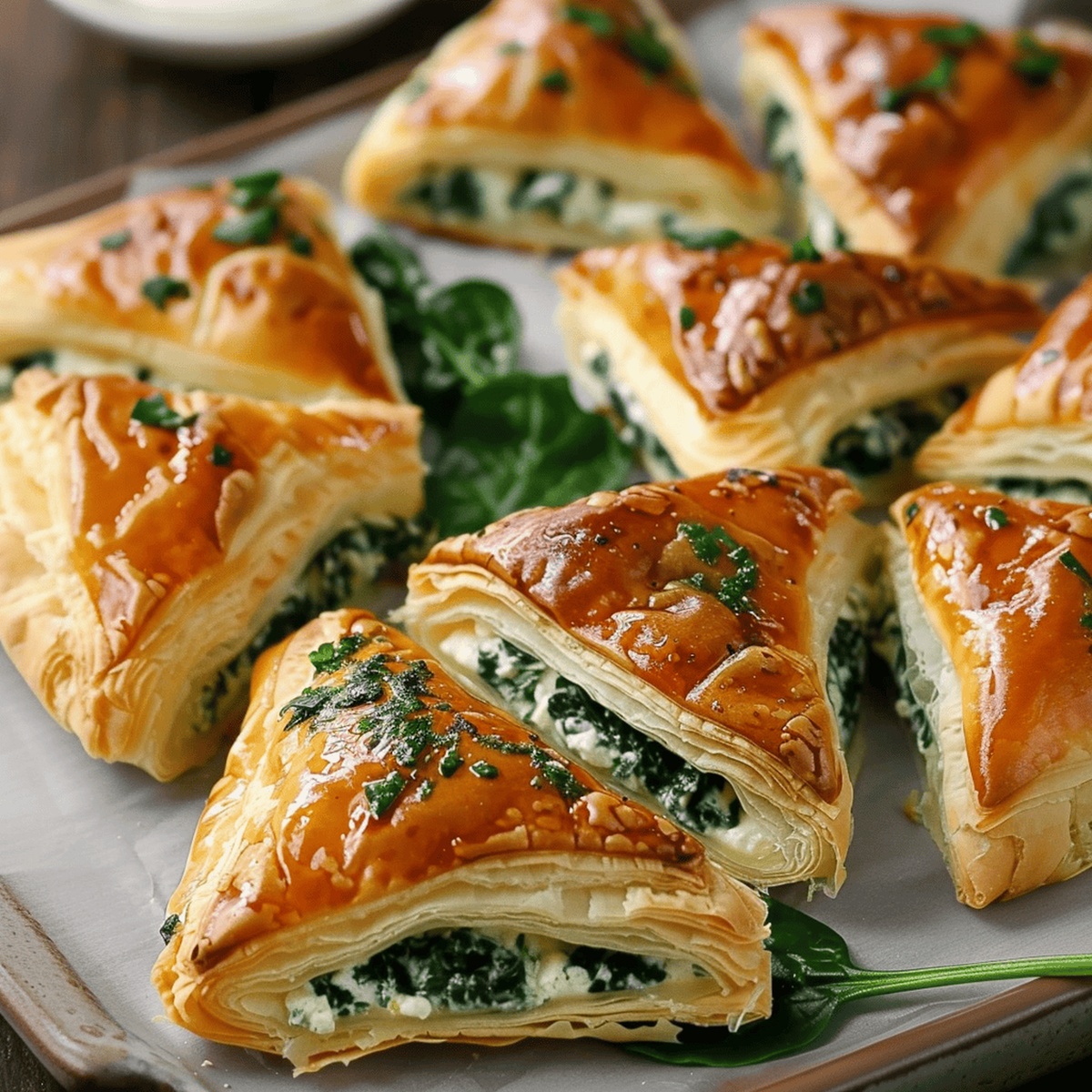 Crispy Cream Cheese Spinach Puffs Recipe