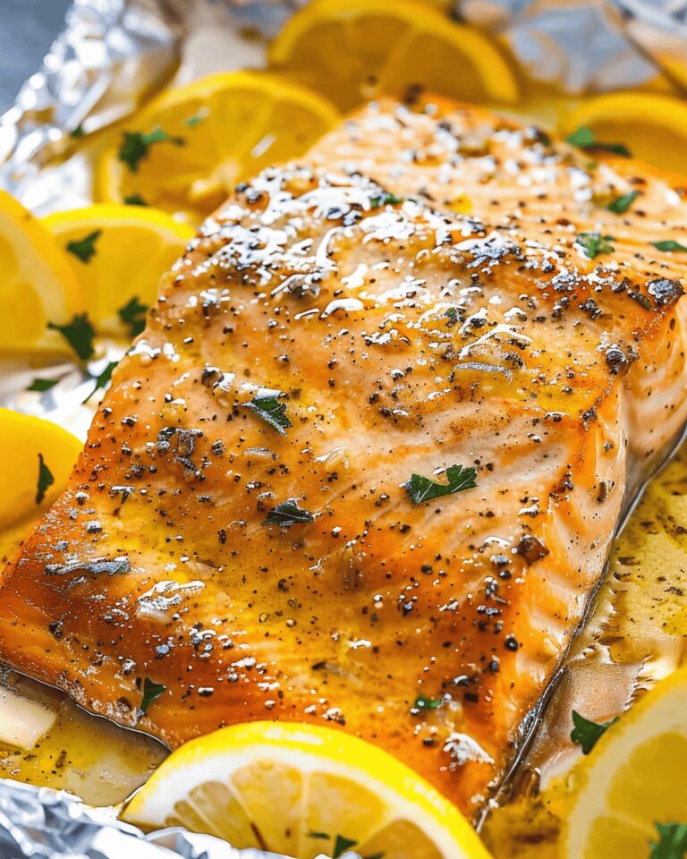 Sheet Pan Lemon Garlic Butter Salmon Recipe