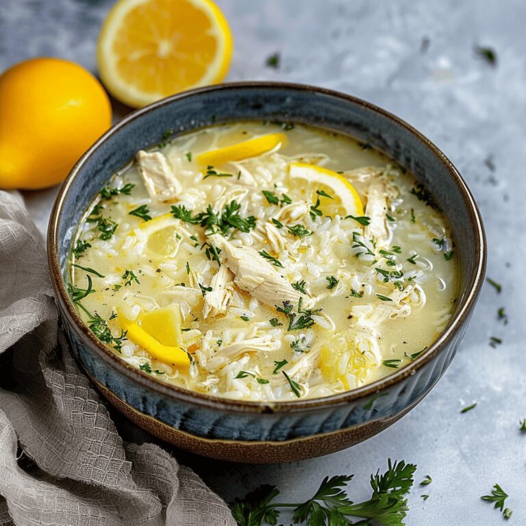 Creamy Greek Lemon Chicken Soup Recipe