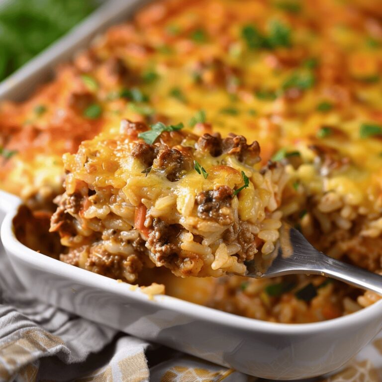 Hearty Beef and Rice Bake Recipe