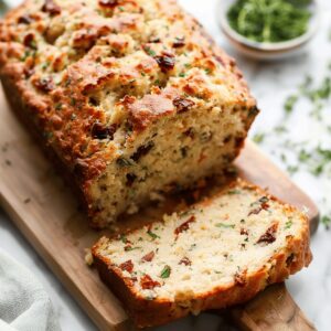 Rustic Asiago & Sun-Dried Tomato Quick Bread Recipe