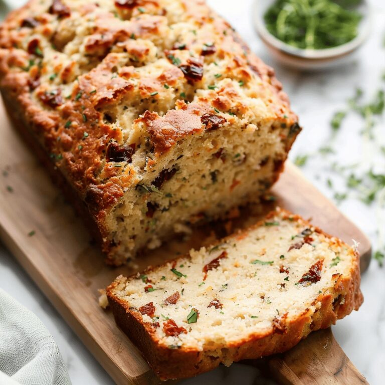 Rustic Asiago & Sun-Dried Tomato Quick Bread Recipe