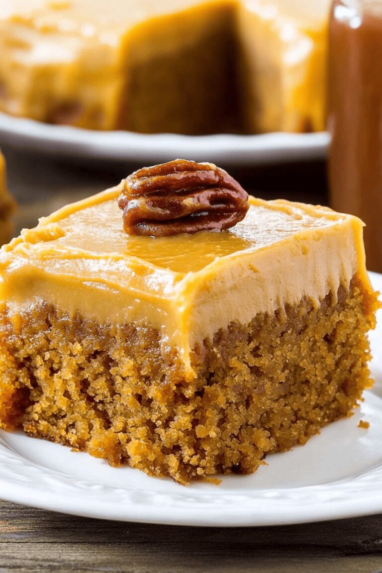 Pumpkin Cake with Caramel Cream Cheese Frosting Recipe