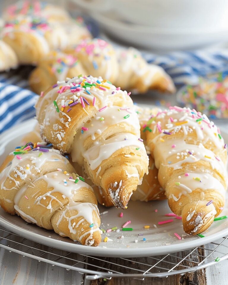 Funfetti Cheesecake Stuffed Crescent Rolls Recipe