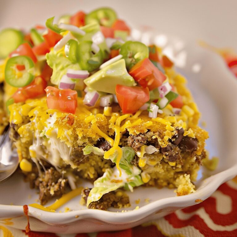 Cheesy Taco Cornbread Casserole Recipe