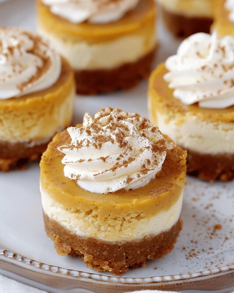 Mini Pumpkin Pie Cheesecakes Recipe