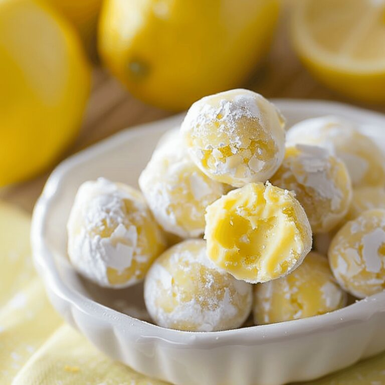 Creamy Lemon White Chocolate Truffles Recipe