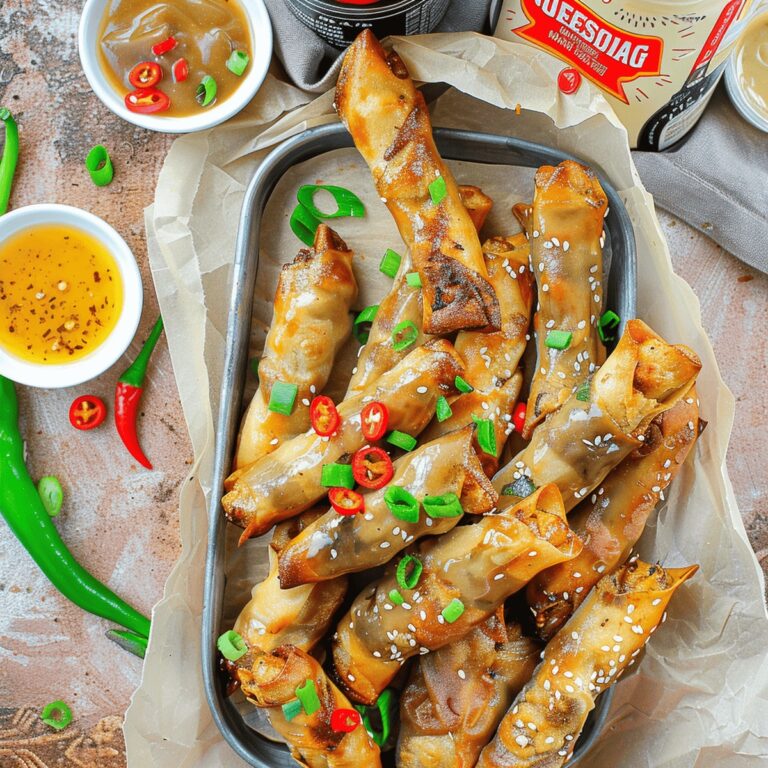 Ginger Beef Egg Rolls Recipe
