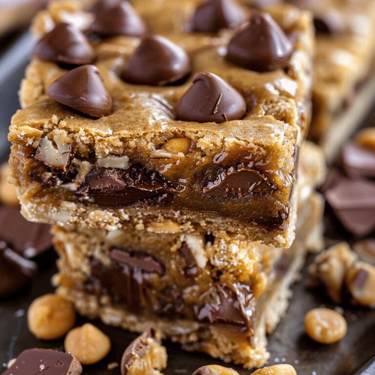Decadent Peanut Butter Cup Gooey Cookie Bars Recipe