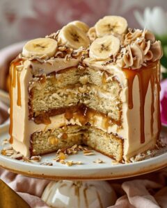 Luscious Banana Caramel Dream Cake Recipe