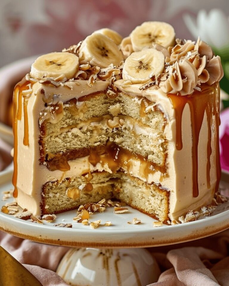 Luscious Banana Caramel Dream Cake Recipe