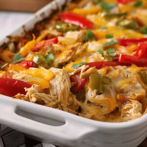 Creamy Chicken Fajita Casserole Recipe
