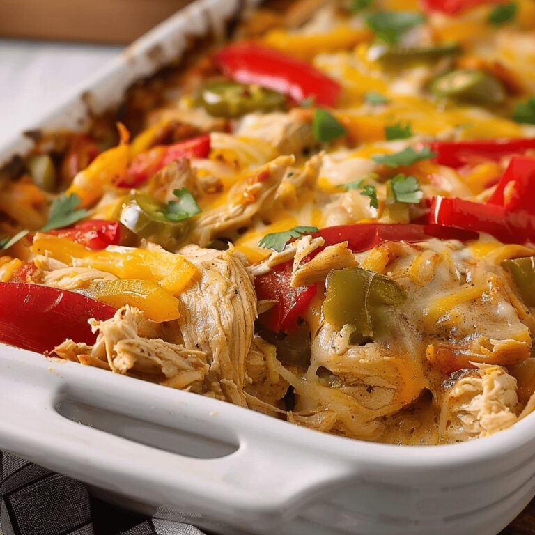 Creamy Chicken Fajita Casserole Recipe