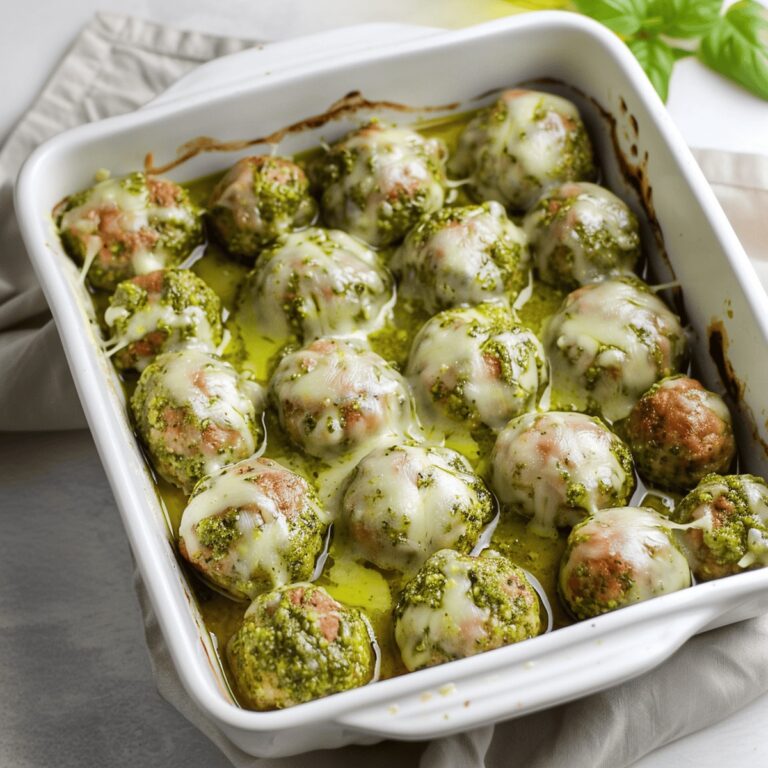 Succulent Pesto Baked Turkey Meatballs Recipe