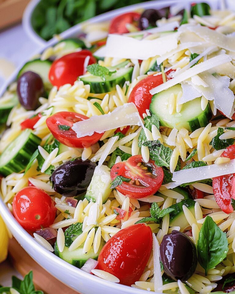 Vibrant Lemon Orzo Salad Recipe